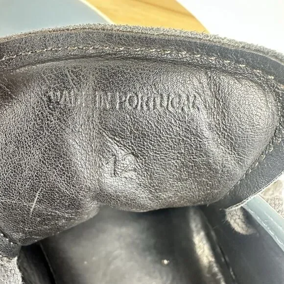 Lanvin DBB1 Suede And Patent Leather Sneakers Shoes Men's Size 12EU 13US Gray - Picture 13 of 15